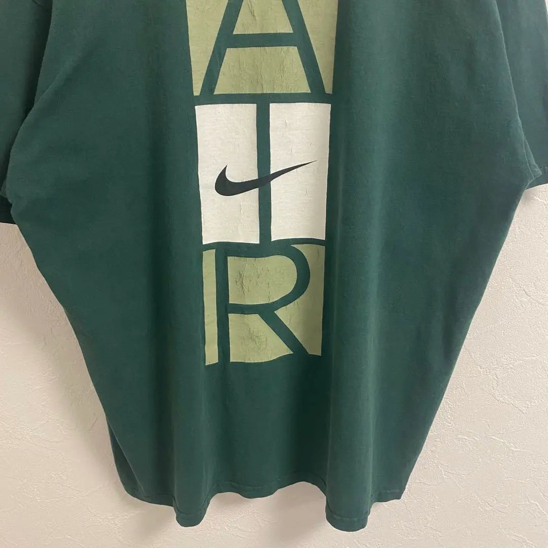 Rara camiseta Nike Air de los años 90 de EE. UU. Fade Green L | 希少 USA製 90s NIKE AIR Tシャツ フェード グリーン L