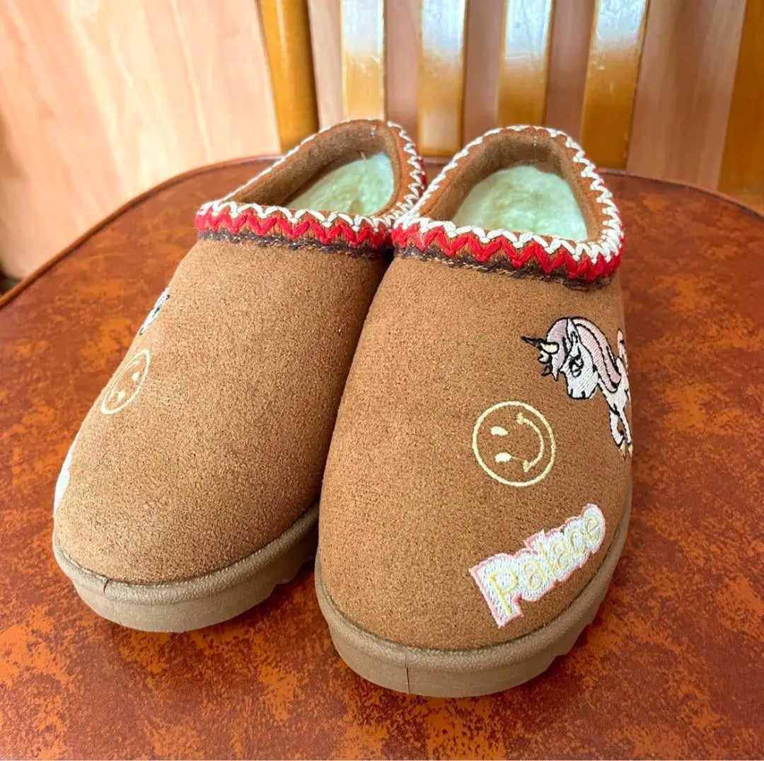 Botas Mouton Niños Slippon Sandalia De Invierno Chest Nut 21 Nuevo | キッズ ムートンブーツ スリッポン 冬用サンダル チェストナット 21 新品