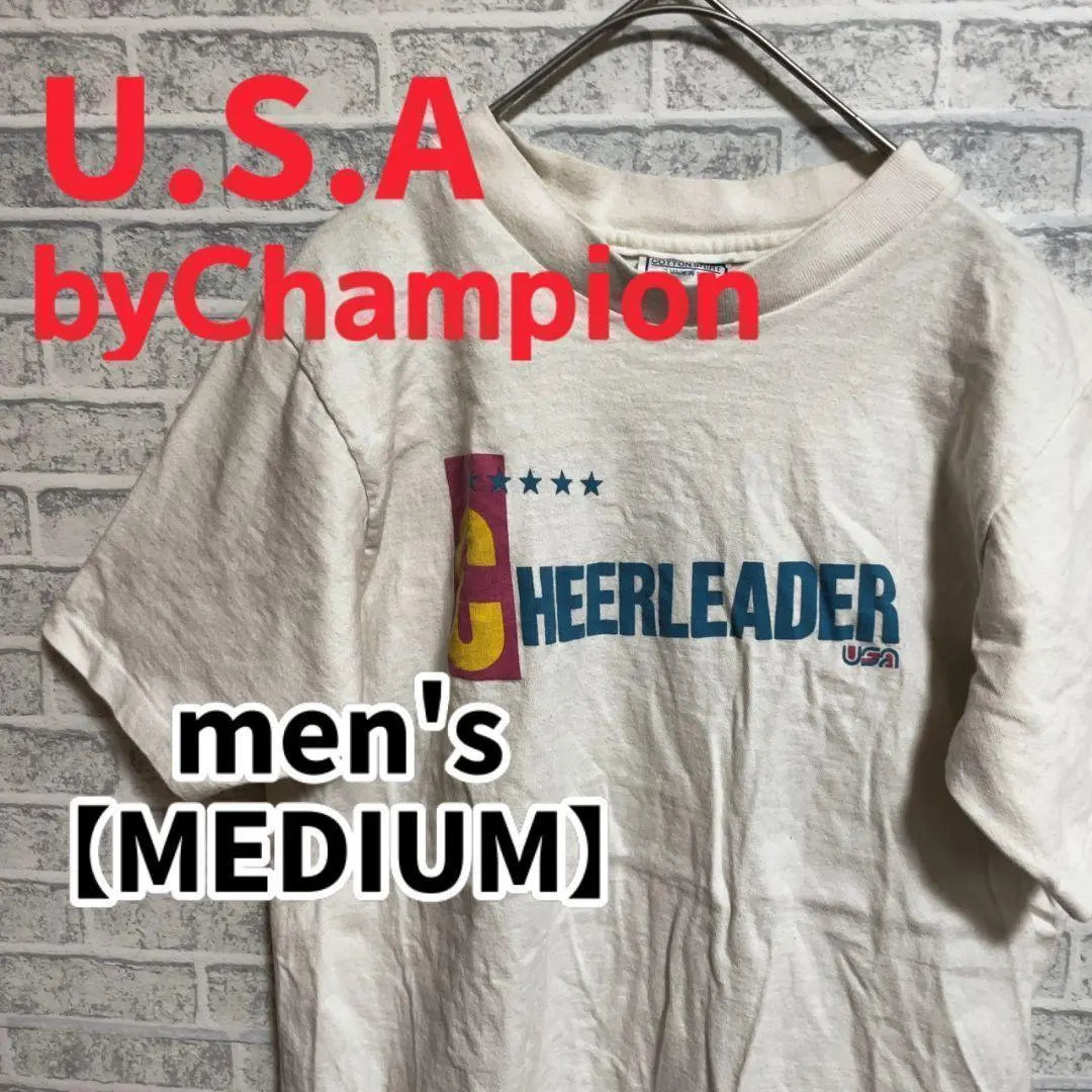 [F145] Camiseta con estampado de manga corta Champion MADE IN USA [M] | 【F145】Campeón半袖プリントTシャツmade in USA【M】