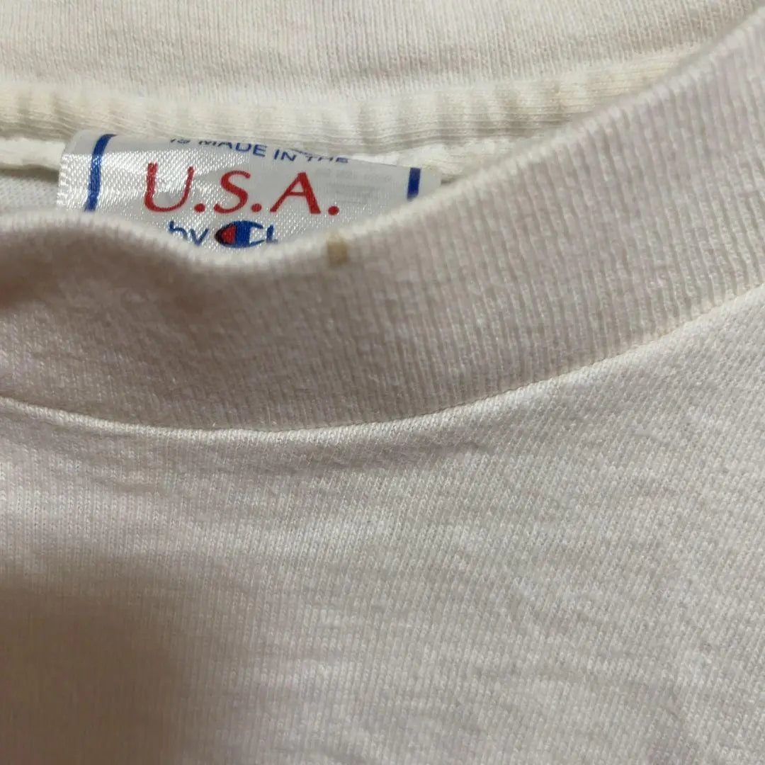 [F145] Champion Short Sleeve Print T -shirt MADE IN U.S.A [M]