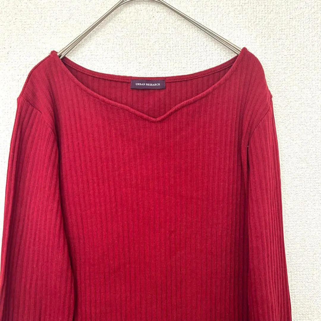 [Urban Research] FREE Ladies Ladies Long Sleeve Cut Saw Spring Autumn Red | 【アーバンリサーチ】FREE レディース長袖カットソー　春秋　レッド