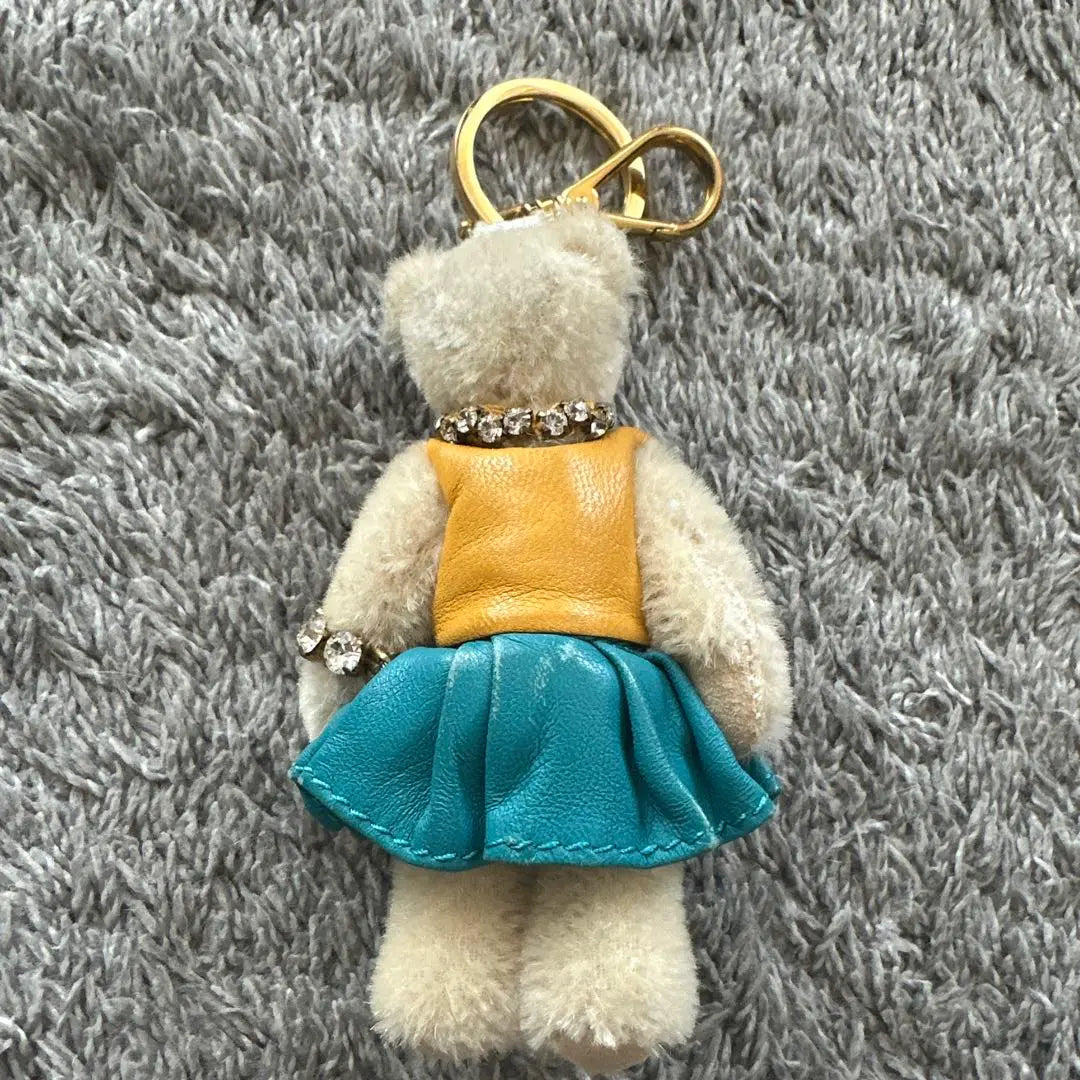 Official rare [PRADA] Prada Bear Charm Bear Keychain Bear Teddy