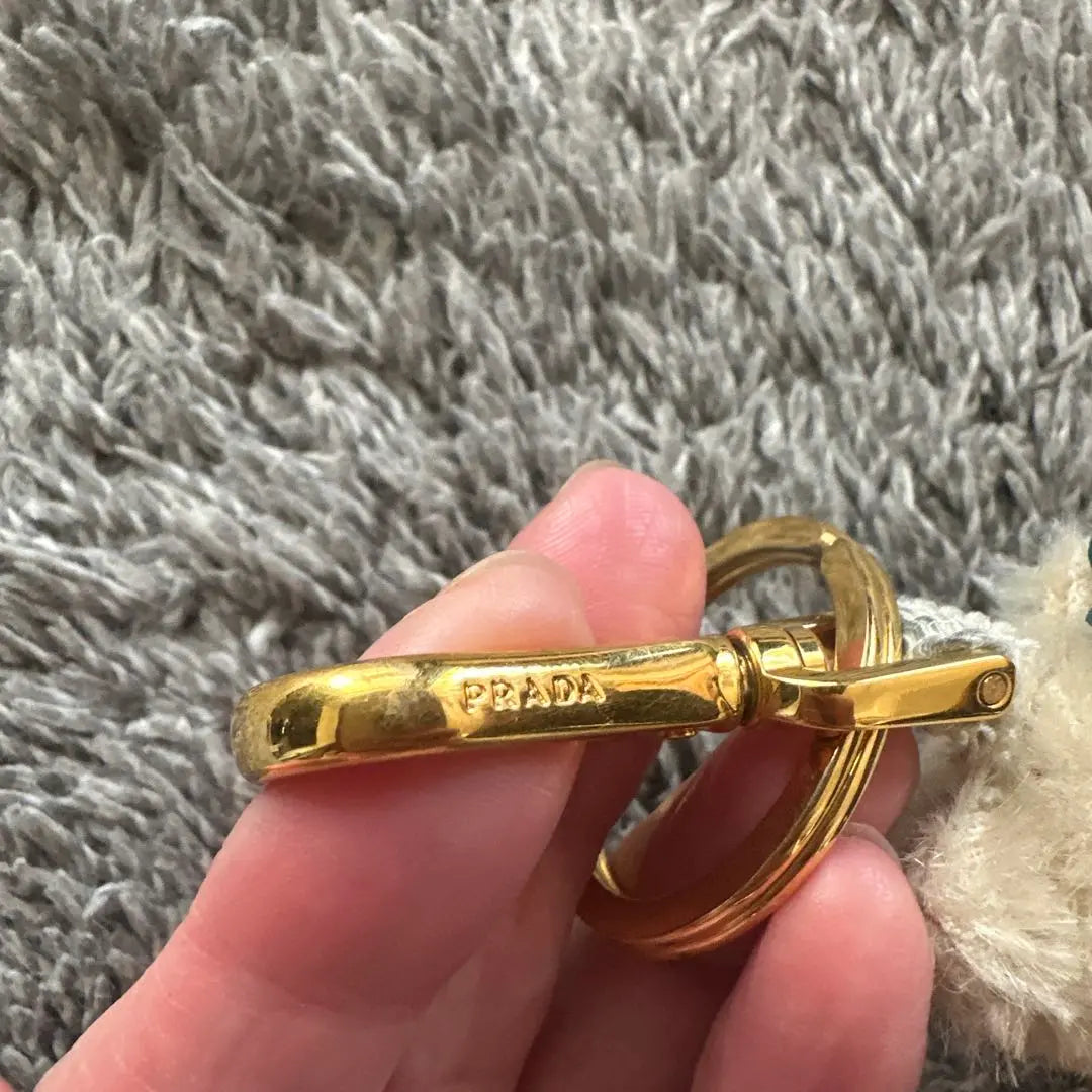 Official rare [PRADA] Prada Bear Charm Bear Keychain Bear Teddy