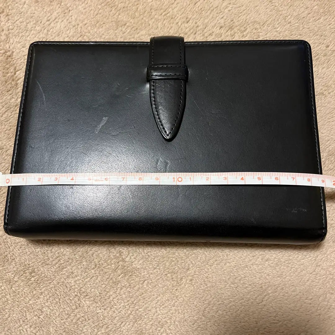 Rare Tsuchiya Bag Bridle Bible Notebook Outside Black ✕ Inside Black