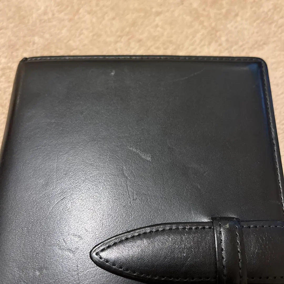 Cuaderno bíblico con bridas y bolsa Tsuchiya poco común, exterior negro ✕ interior negro