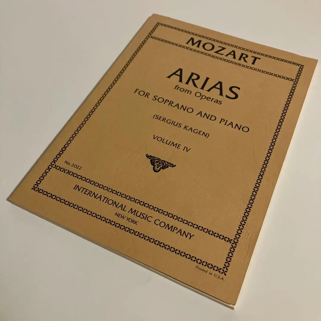 Partituras e importadas de Mozart Opera Aria