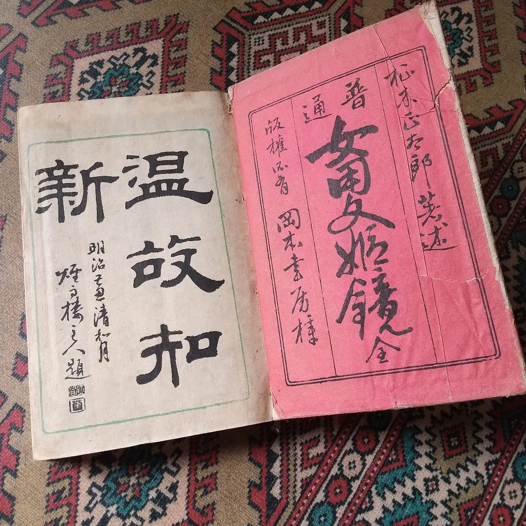 Rare & valuable Japanese binding‼ ️ “Women's Bunhime Mirror” Meiji 22‼ ️ First edition book | 希少&貴重和綴じ‼️「女用文姫鏡」 明治22年‼️初版本