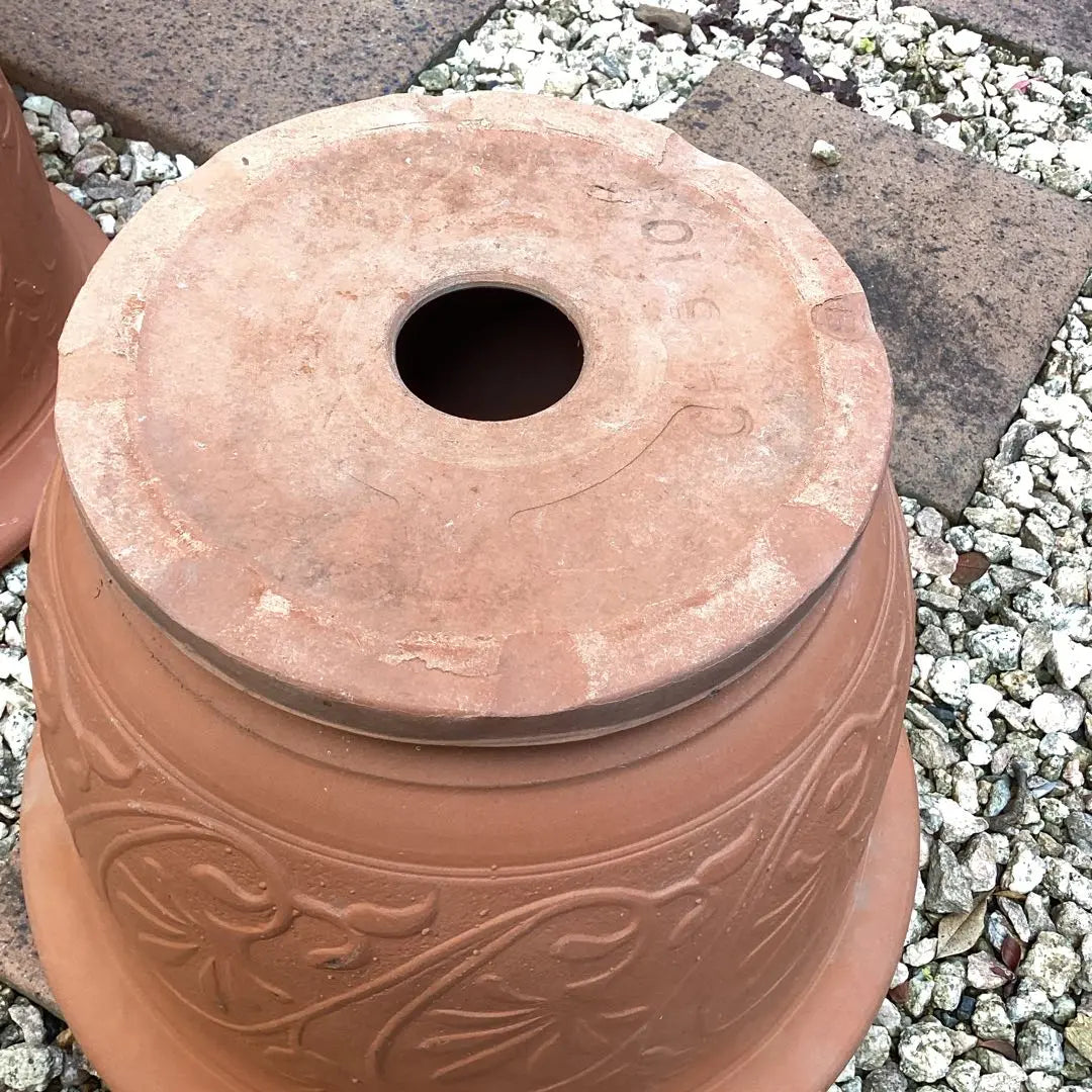 Juego de 2 macetas de terracota para jardinería