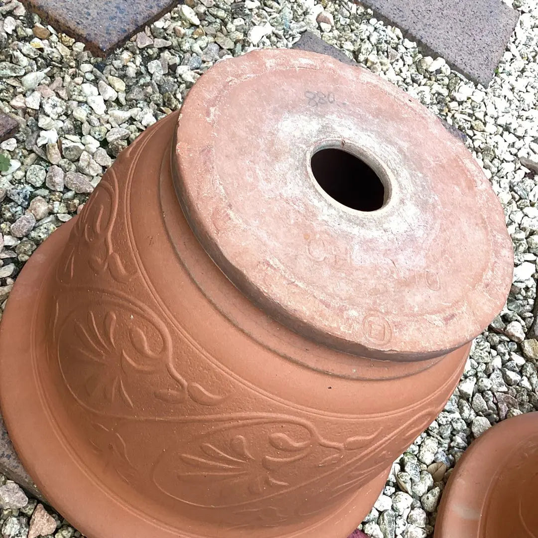 Juego de 2 macetas de terracota para jardinería