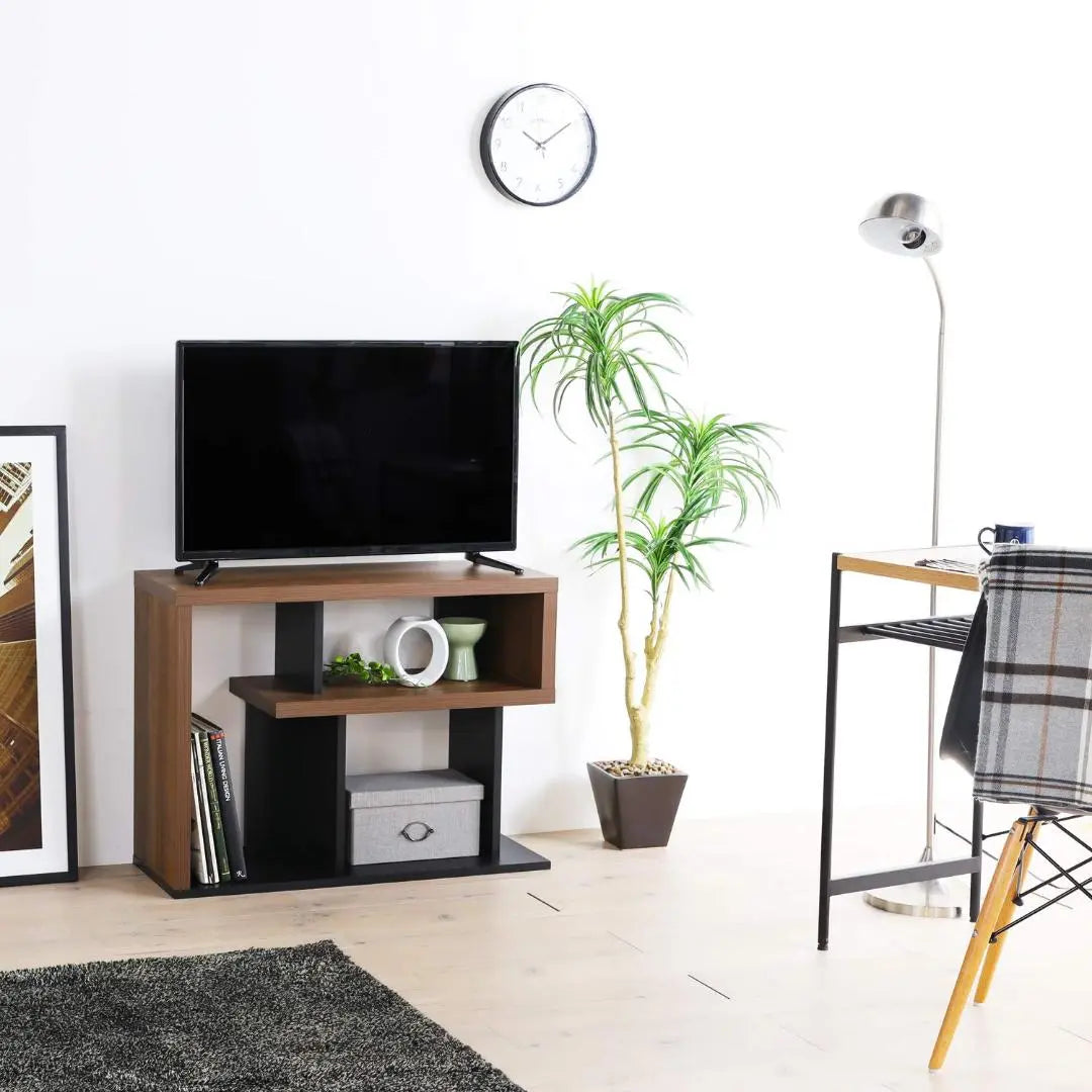 ■Unique and lean design A TV stand that can be used vertically or horizontally, lowboard