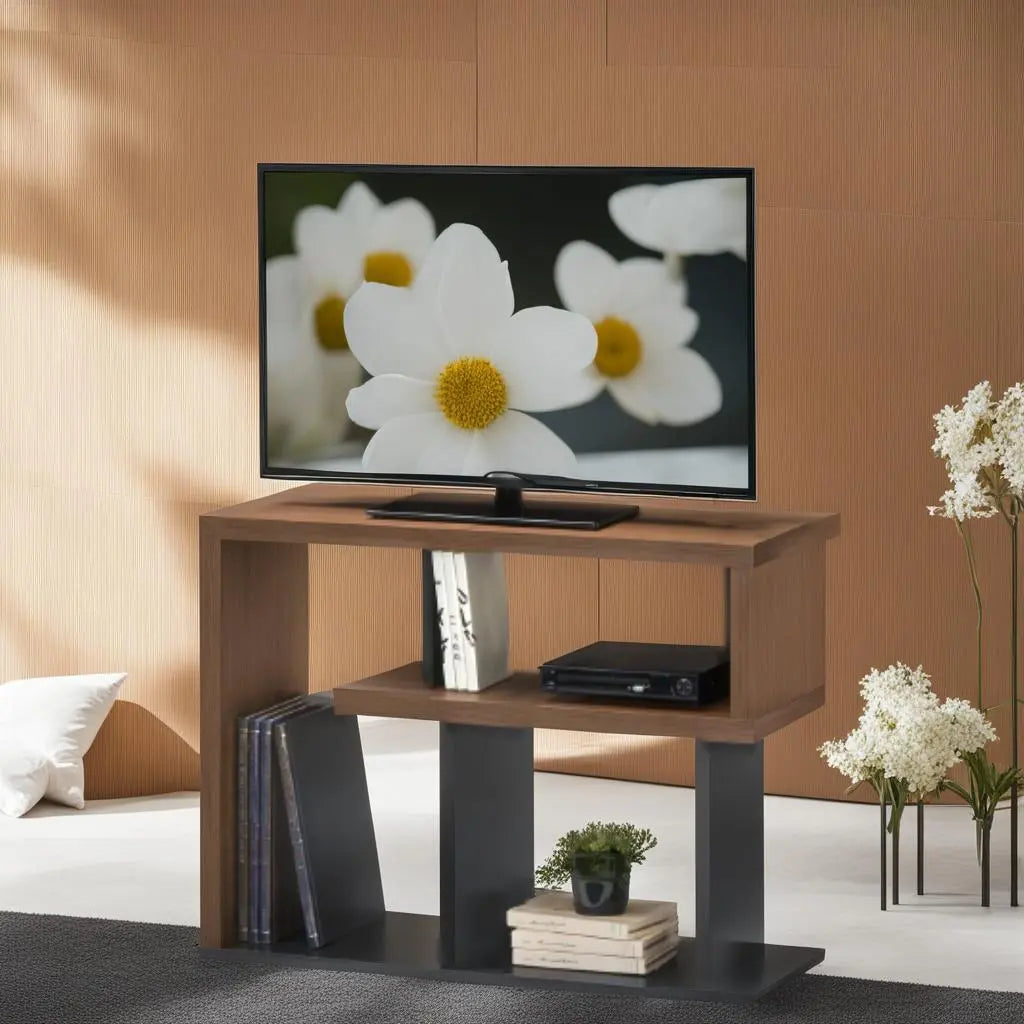 ■Unique and lean design A TV stand that can be used vertically or horizontally, lowboard