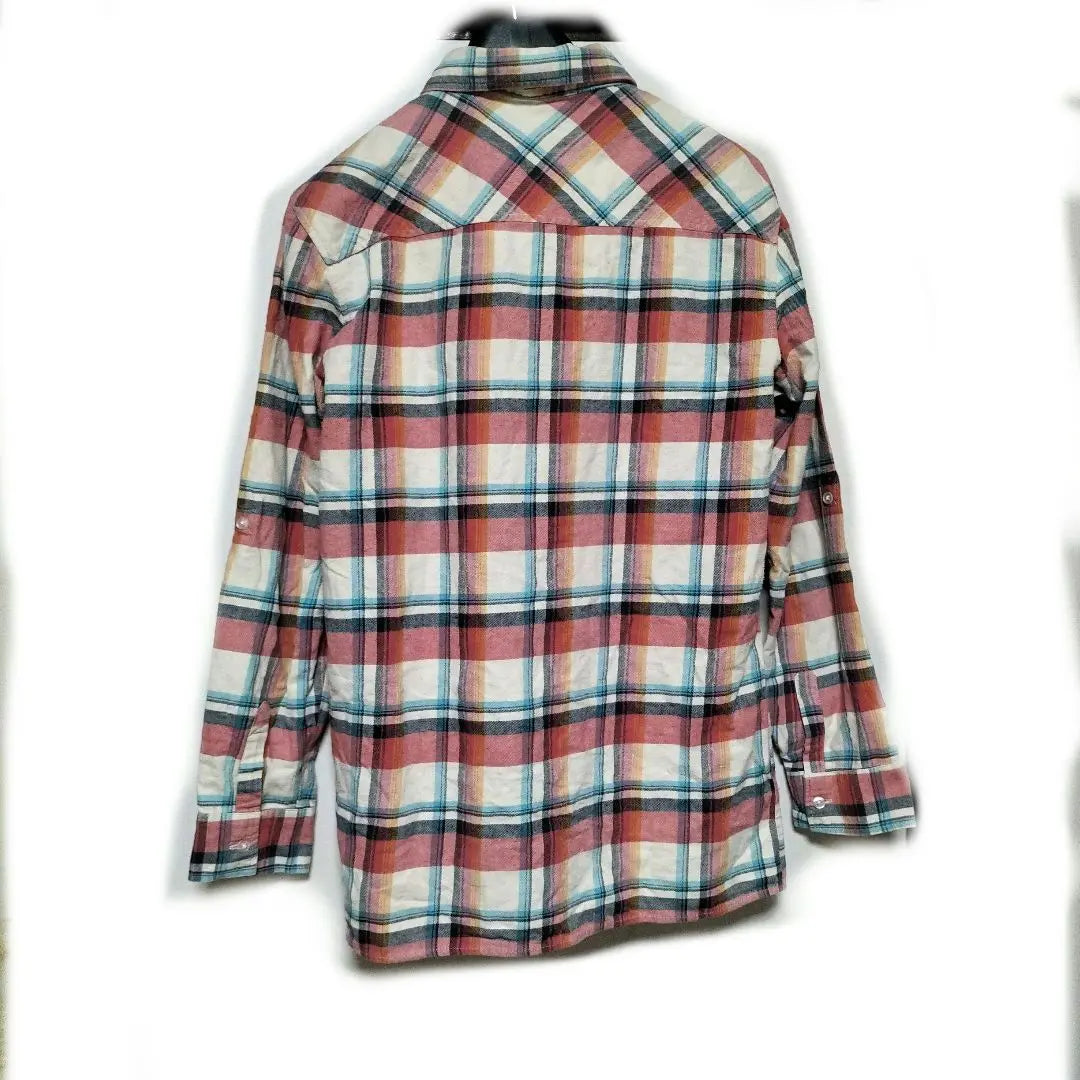 ♦ Shirt with red, black, blue, white and orange checks ♠ Just season❄ | ♦赤と黒と青と白と橙色のチェックのシャツ♠ジャストSeason❄