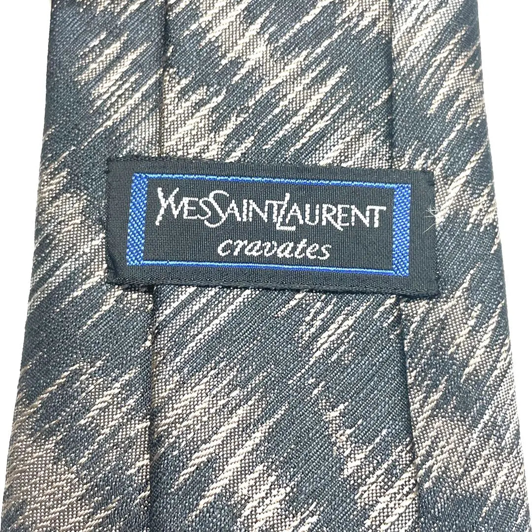 [Looks like unused✨] Yves Saint Laurent tie black jacquard high-quality silk