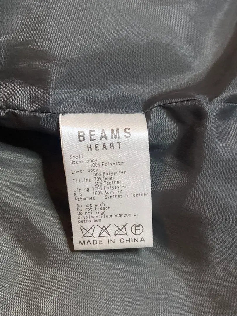 BEAMS HEART Men's Down Jacket Bicolor