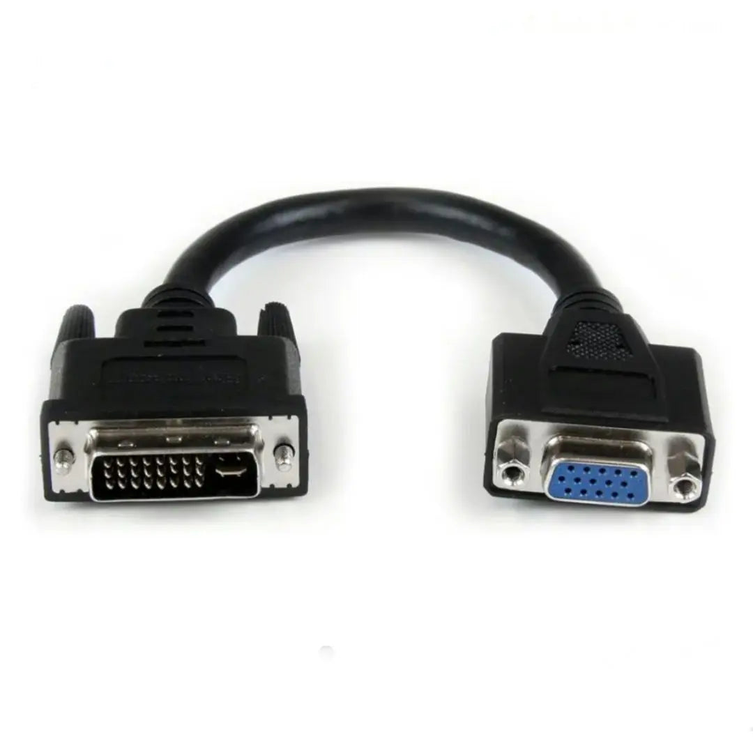 Cable de conversión DVI (macho) VGA (hembra) 13cm negro