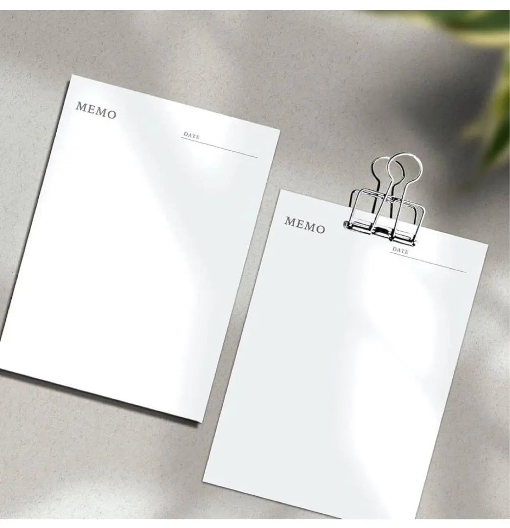 Slipping with a notepad clip A6 mini size thick 35 sheets plus 100 sheets white