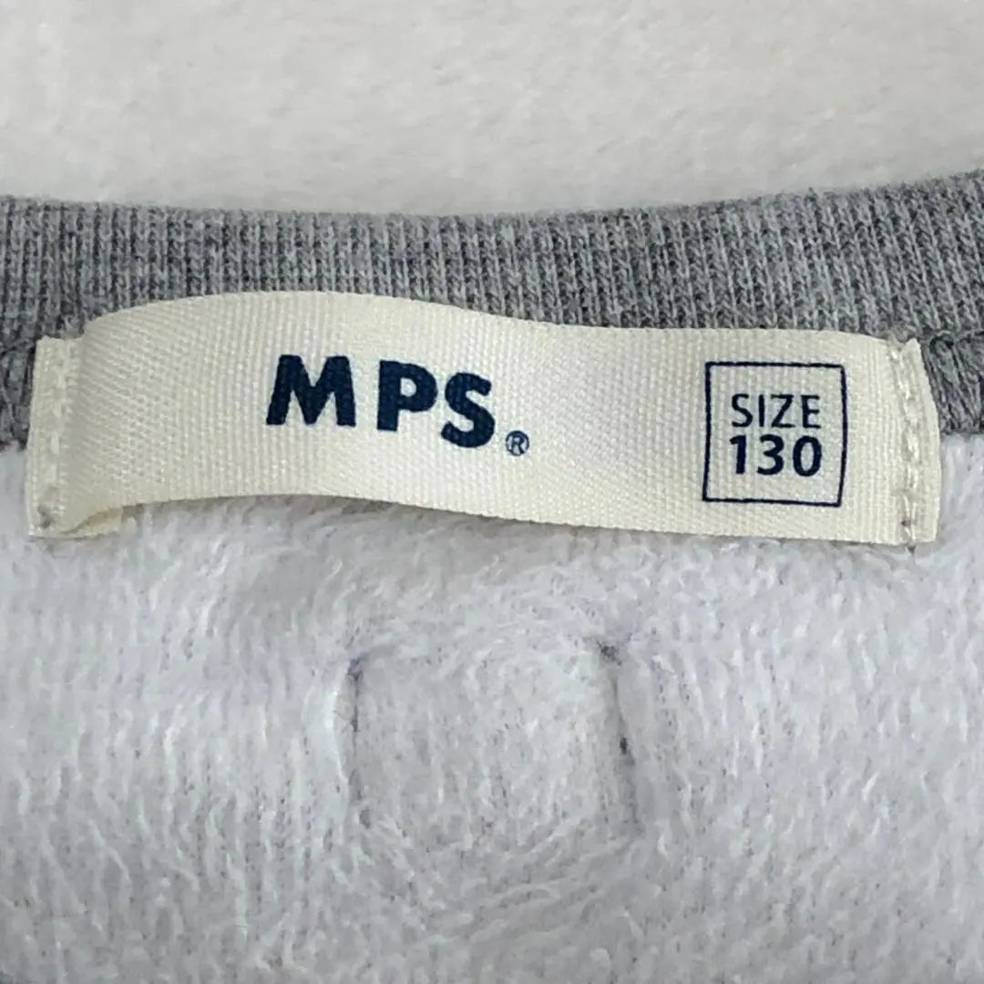 [Beautiful goods] Mpys Pinst Ripe Trainer Back Brush Type Hem Frircia ☆ | 【美品】エムピーエス　ピンストライプトレーナー　裏起毛タイプ　裾フリルシアー☆