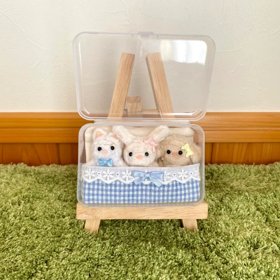 Outing case with futon, portable, storage, favourite, baby, 5cm stuffed goods