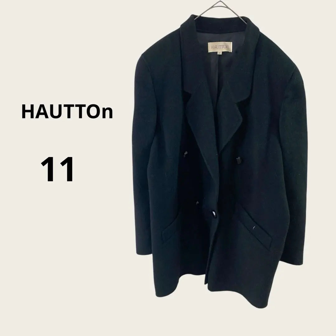 HAUTTOn Chester Coat Black 11 Super Rum Elegant Outerwear