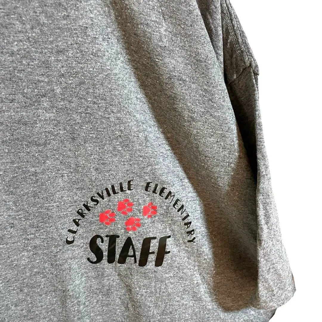 Gildan Camiseta Gildan Staff dock paws gris 3XL | ギルダンGILDAN Tシャツ STAFF ドック 肉球 グレー 3XL