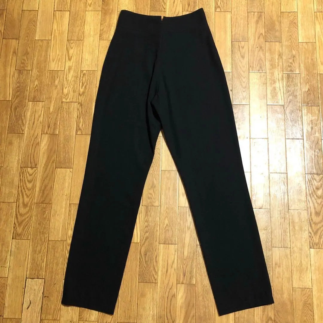 80s yohji yamamoto pants gabardine black round lettering crow tribe