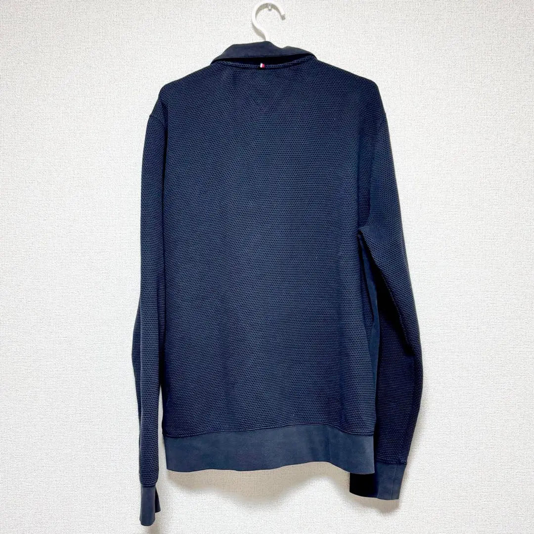 [Same-day shipping] TOMMY HILFIGER Zip-up knit Navy / XL