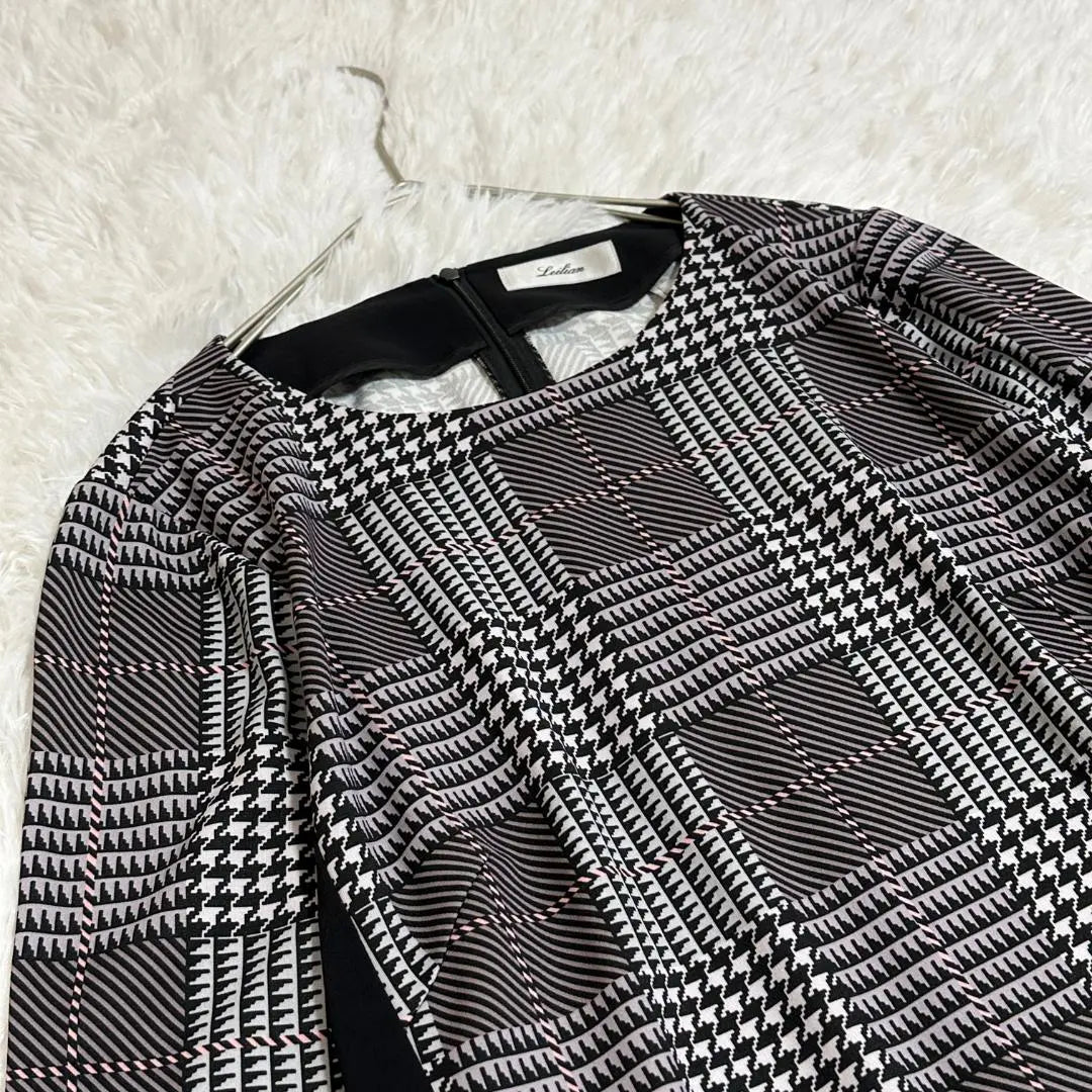 Beautiful goods ✨ Leilian check long length tunic blouse Large size | 美品✨Leilian 　チェック　ロング丈チュニック　ブラウス　大きいサイズ