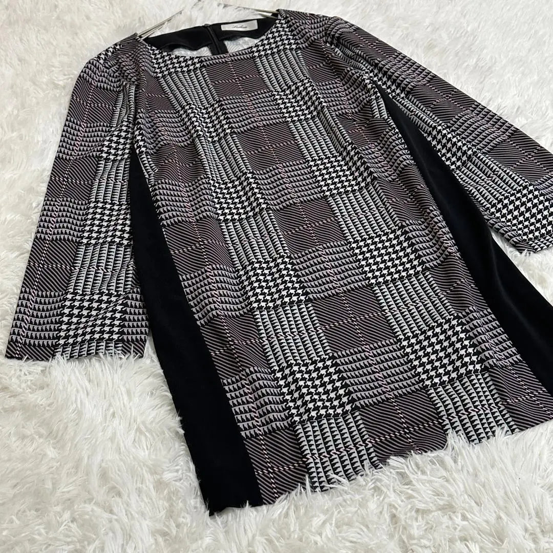 Beautiful goods ✨ Leilian check long length tunic blouse Large size | 美品✨Leilian 　チェック　ロング丈チュニック　ブラウス　大きいサイズ