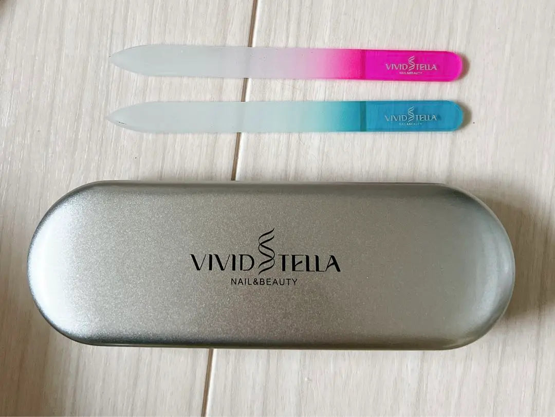 Juego de 2 limas de uñas VIVID TELLA Lima de uñas de vidrio