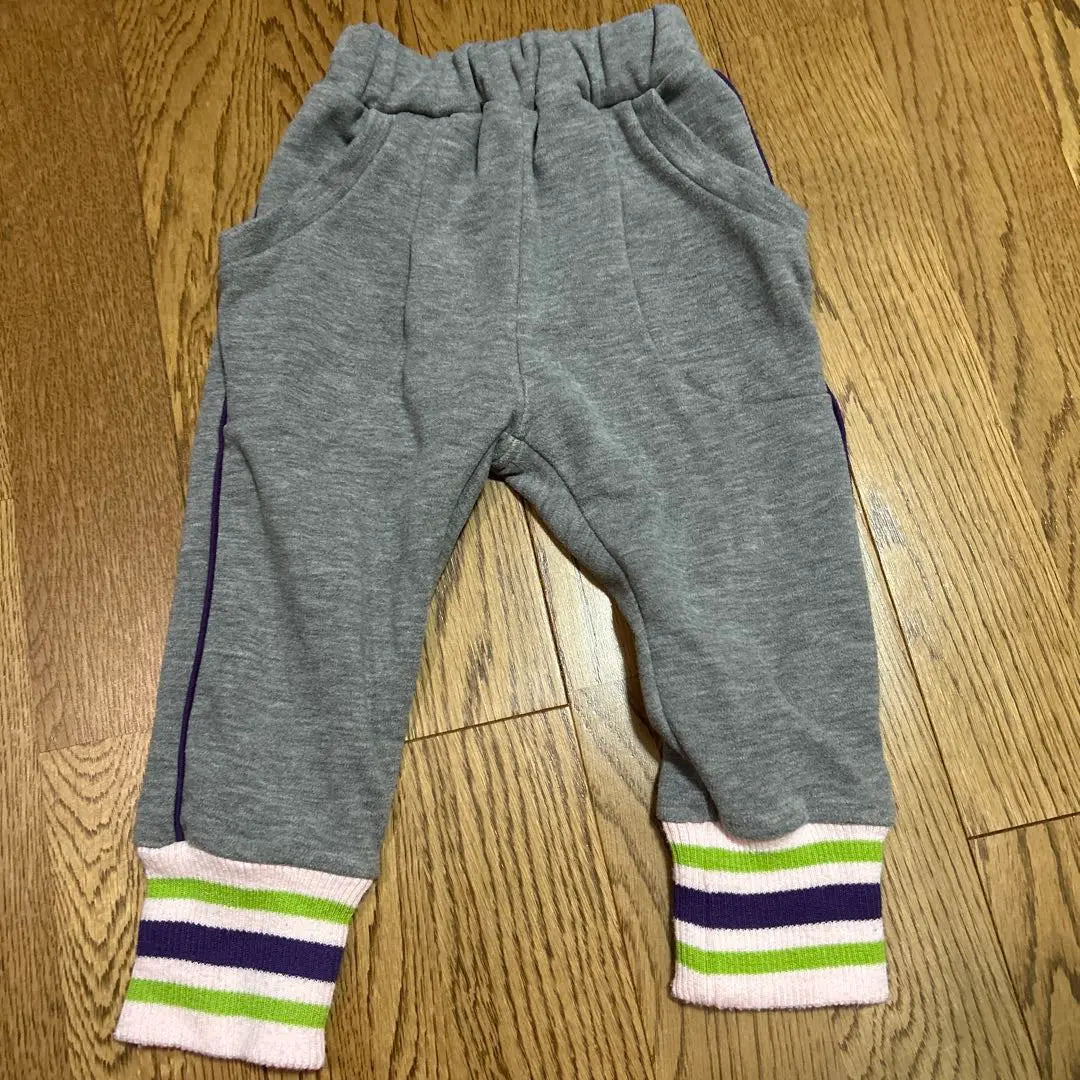 Gray sweatpants striped 80