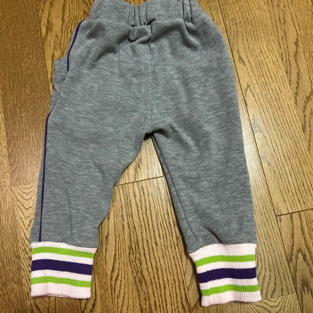 Gray sweatpants striped 80