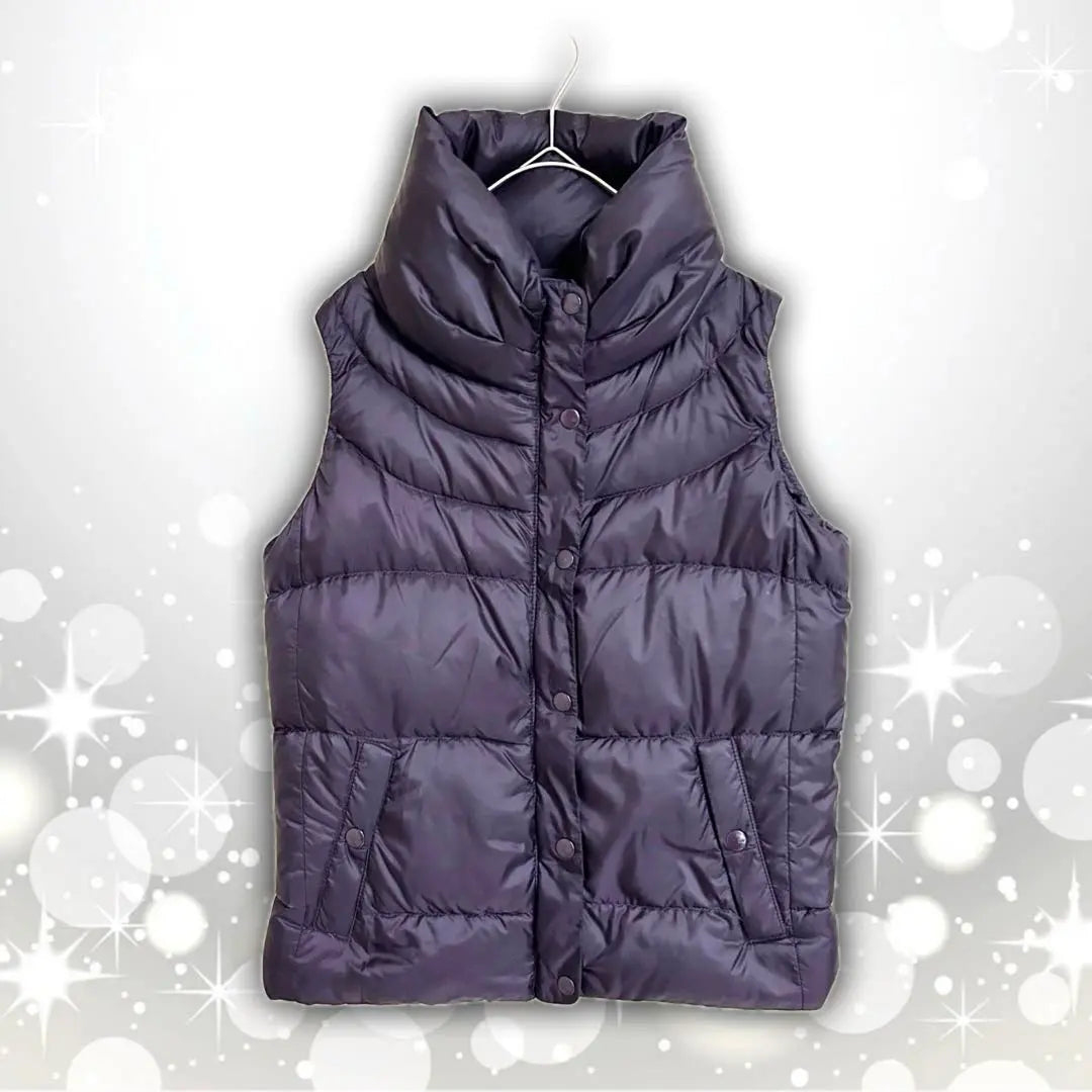 GAP Gap Down Vest Stand Neck Purple XS Women's