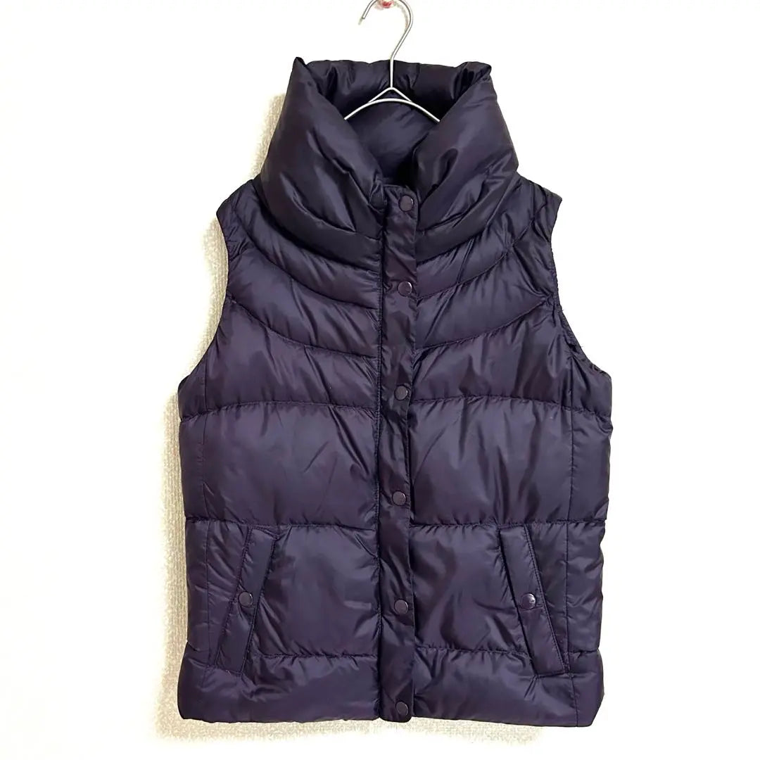 GAP Gap Down Vest Stand Neck Purple XS Women's