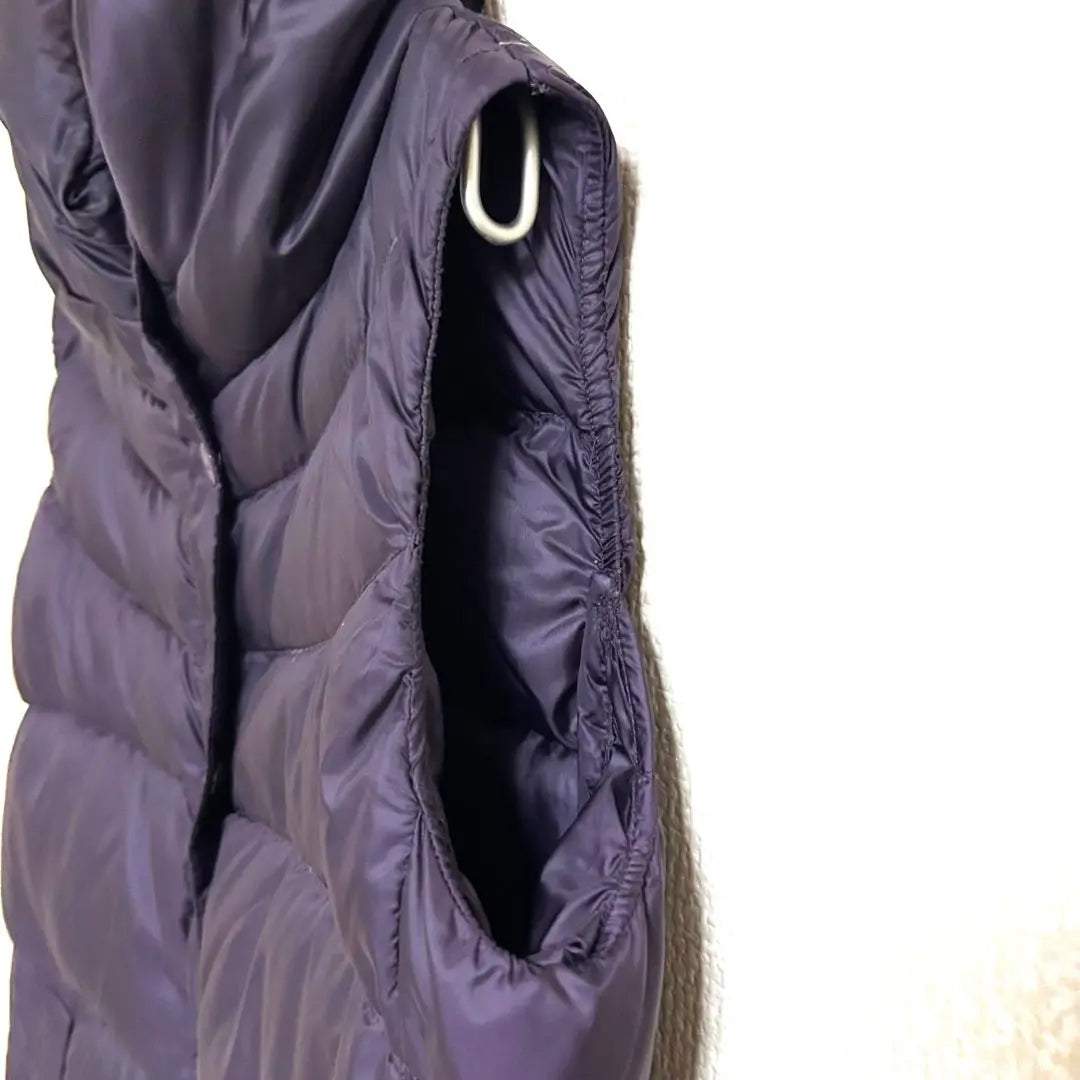 GAP Gap Down Vest Stand Neck Purple XS Women's