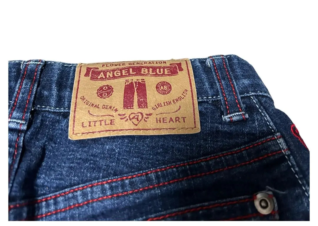 Angel Blue Heisei Retro Rare Nakamura-kun Denim Jeans 140