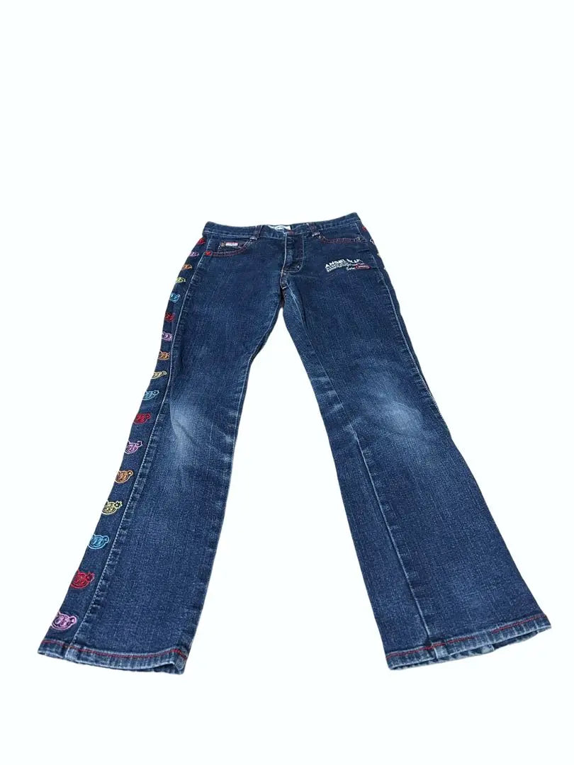 Angel Blue Heisei Retro Rare Nakamura-kun Denim Jeans 140