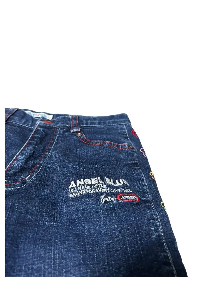 Angel Blue Heisei Retro Rare Nakamura-kun Denim Jeans 140