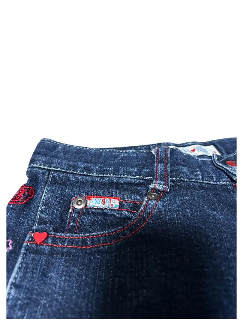 Angel Blue Heisei Retro Rare Nakamura-kun Denim Jeans 140