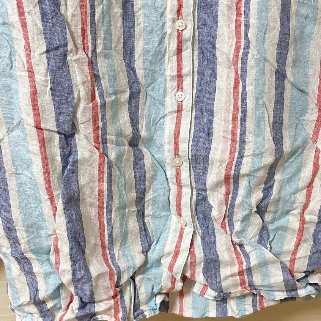 L.L.Bean Striped Shirt 2X Size American Old Clothes