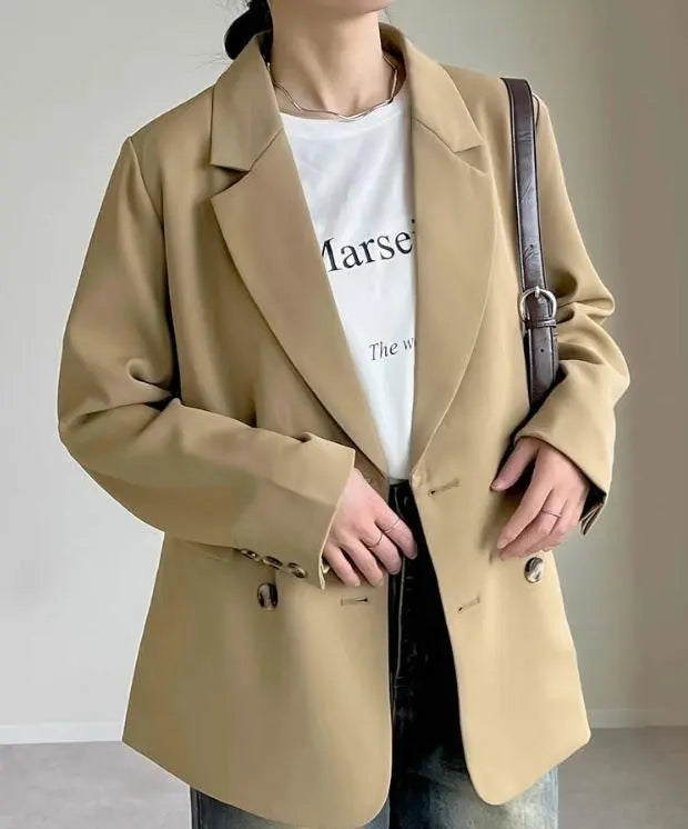 [Novedad con etiqueta] Chaqueta Riedi Double Tailored Beige Camel M