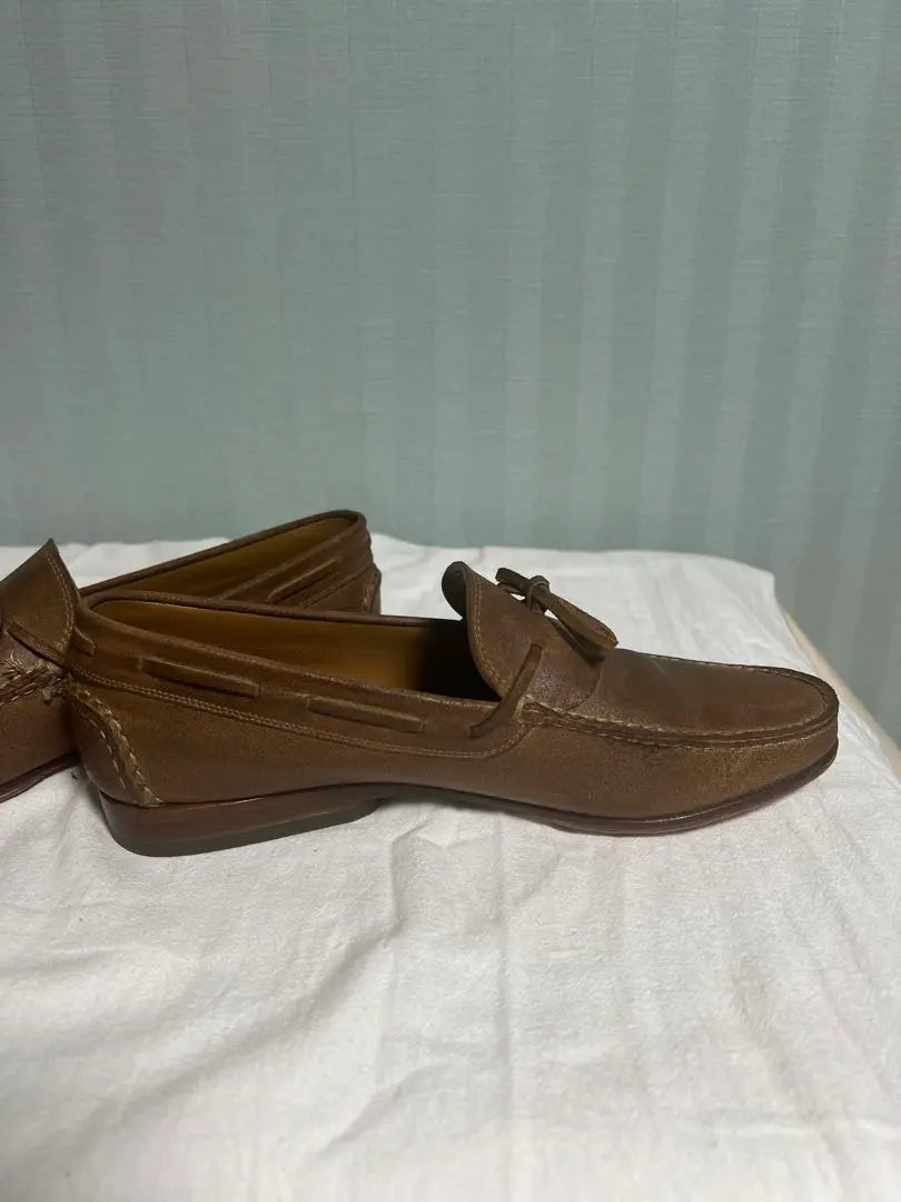 Hermes Moccasin Driving 40 Shoes Chocolate Brown