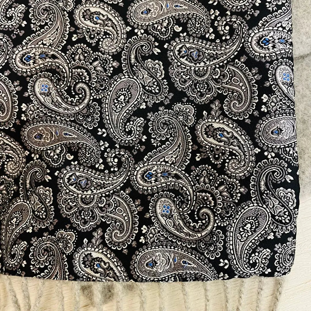 [Good condition] Muffler comoratti ITALY Reversible Paisley