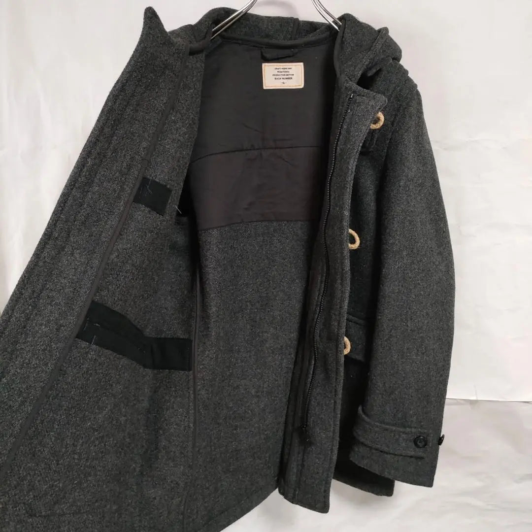 BACK NUMBER Back number Duffle Coat Outer Gray XL | BACK NUMBER バックナンバー　ダッフルコート　アウター　グレー　XL