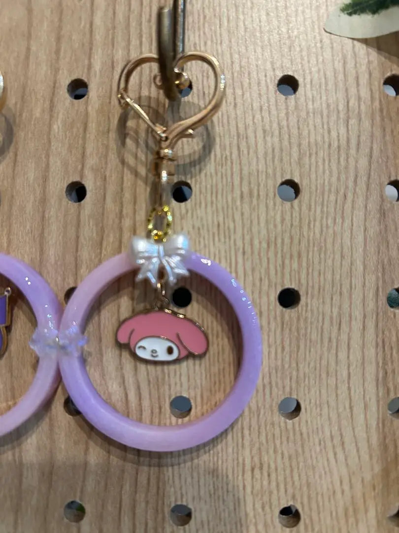 Swaying ⭐︎Resin Purple Keychain with Character