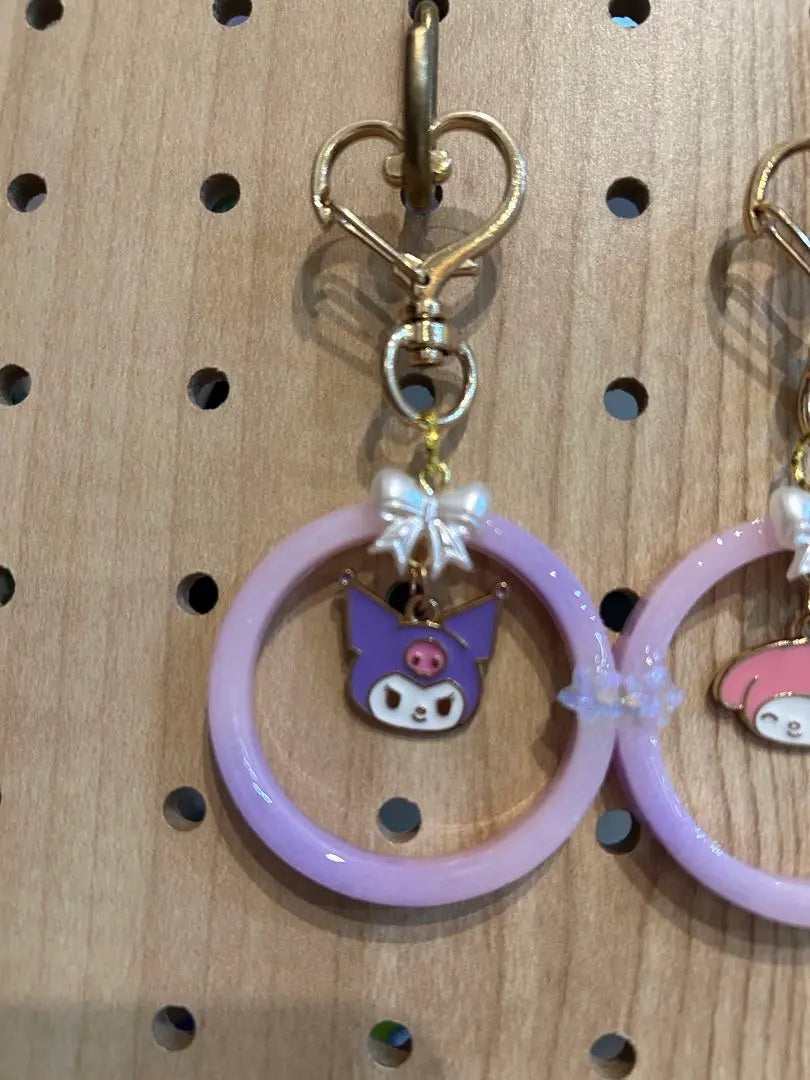 Swaying ⭐︎Resin Purple Keychain with Character