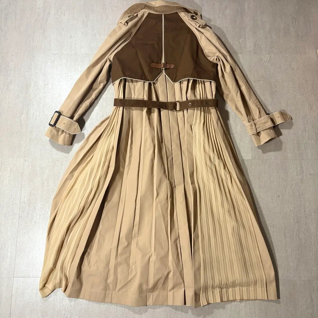 [AMERI] Ameri Vintage Barrier Back Pleated Trench Coat F