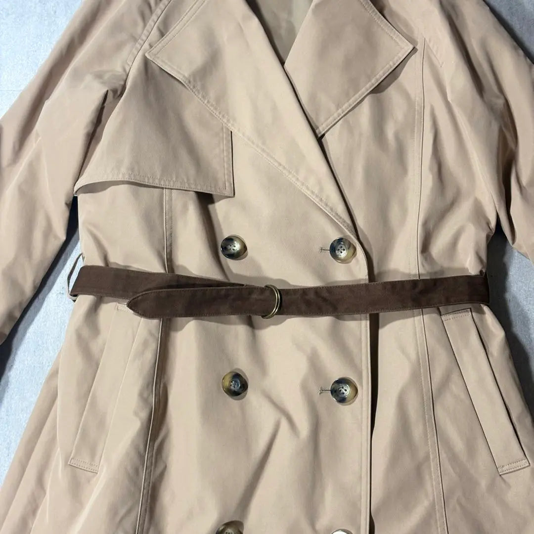 [AMERI] Ameri Vintage Barrier Back Pleated Trench Coat F