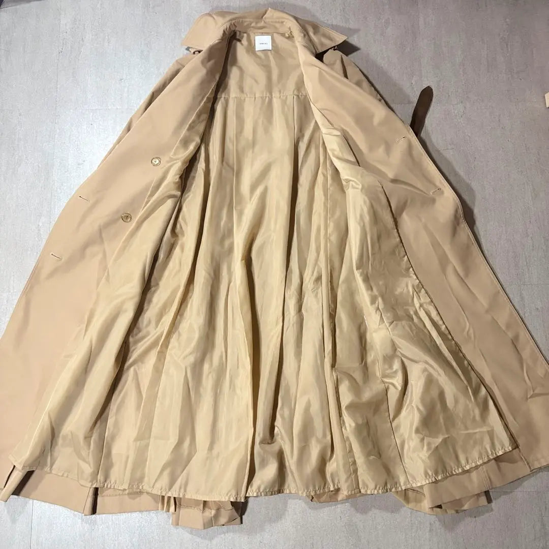 [AMERI] Ameri Vintage Barrier Back Pleated Trench Coat F