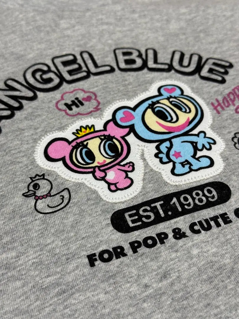 Camiseta de manga larga con logotipo azul de Birthday Angel Camiseta larga 95cm Nueva y sin usar