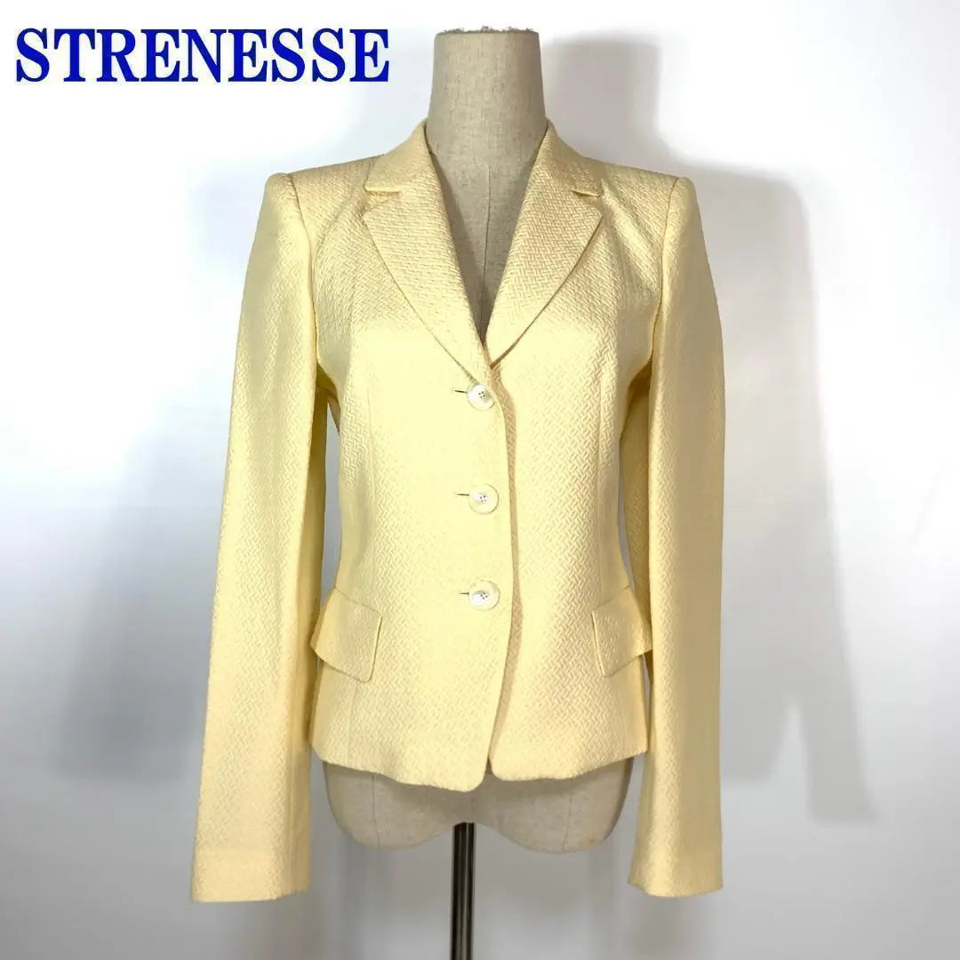 Straness Tailored Jacket Lined Ivory 34 C6901